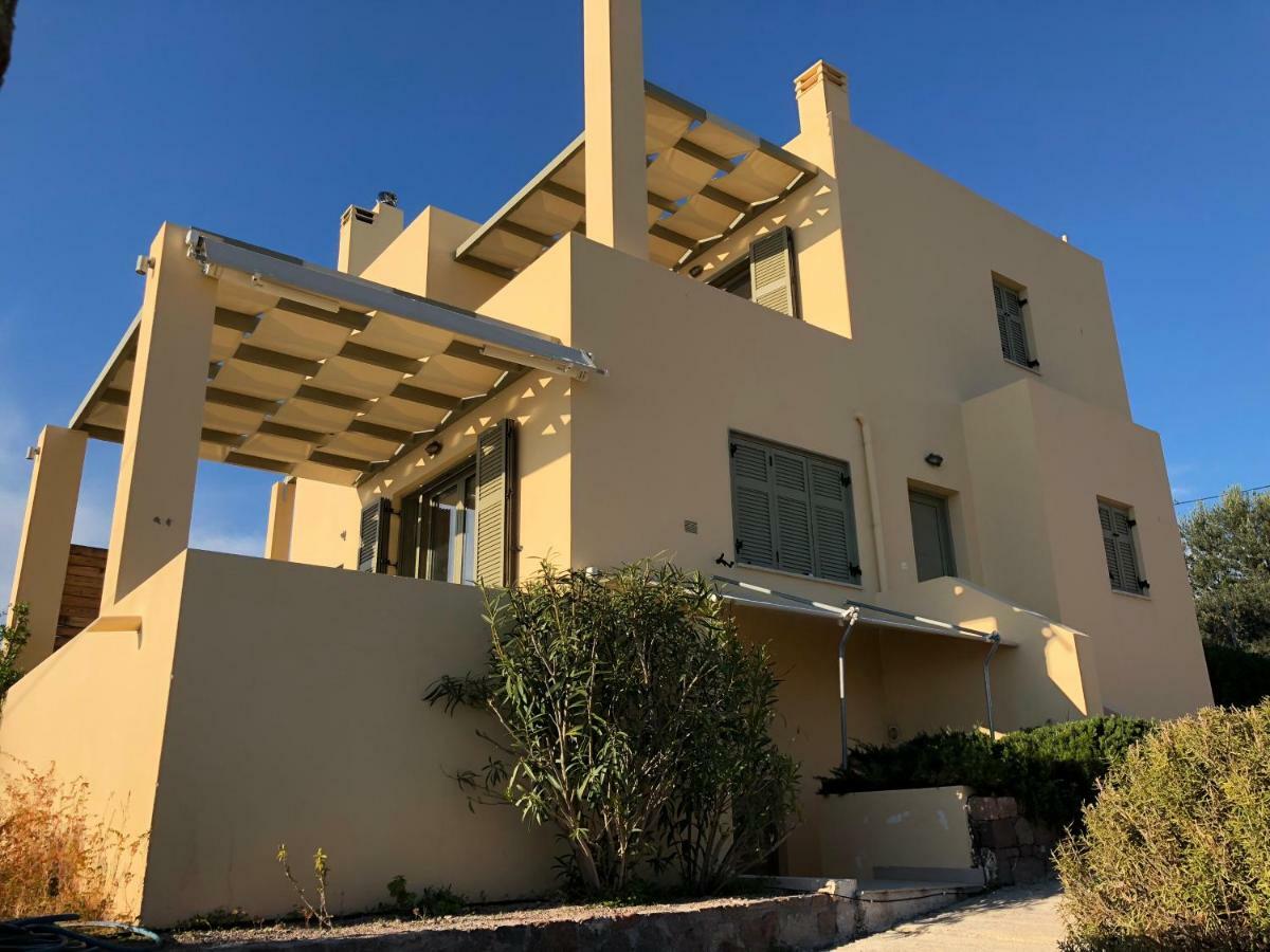 הוילה Aegina Breathtaking Seaview House מראה חיצוני תמונה
